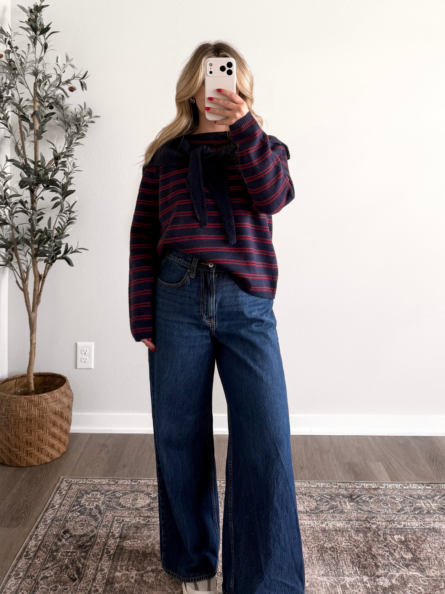 Cider Press Stripe Shawl Sweater