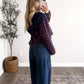 Cider Press Stripe Shawl Sweater