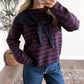 Cider Press Stripe Shawl Sweater