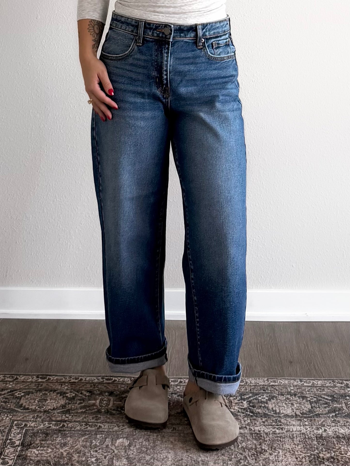 Brooks Cropped Straight Leg Jeans