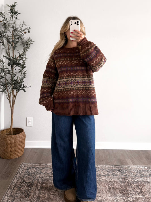 Stowe Knit Sweater / Brown