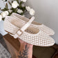 Serene Woven Mary Jane / White