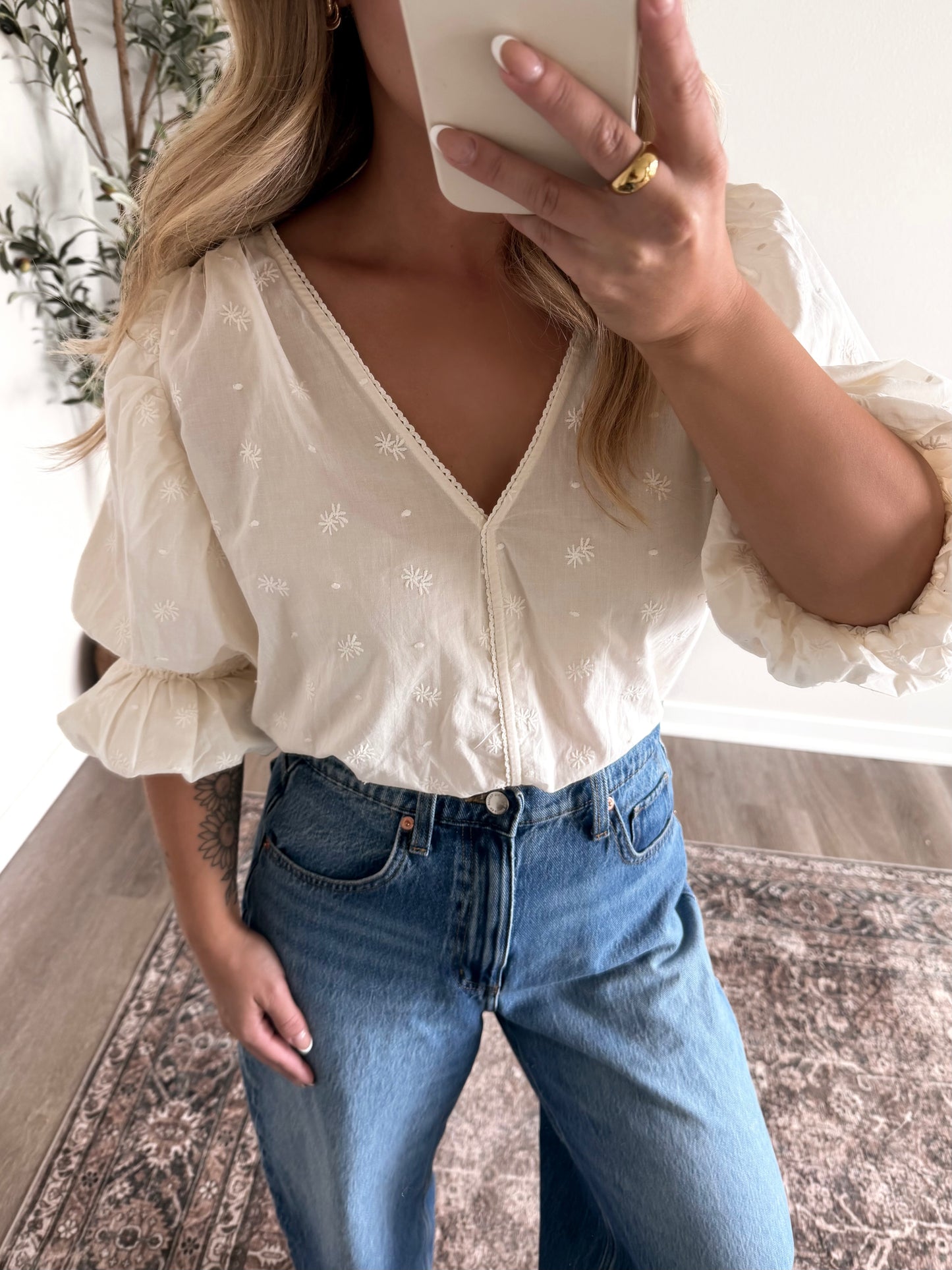 Written in Time Embroidered Bodysuit