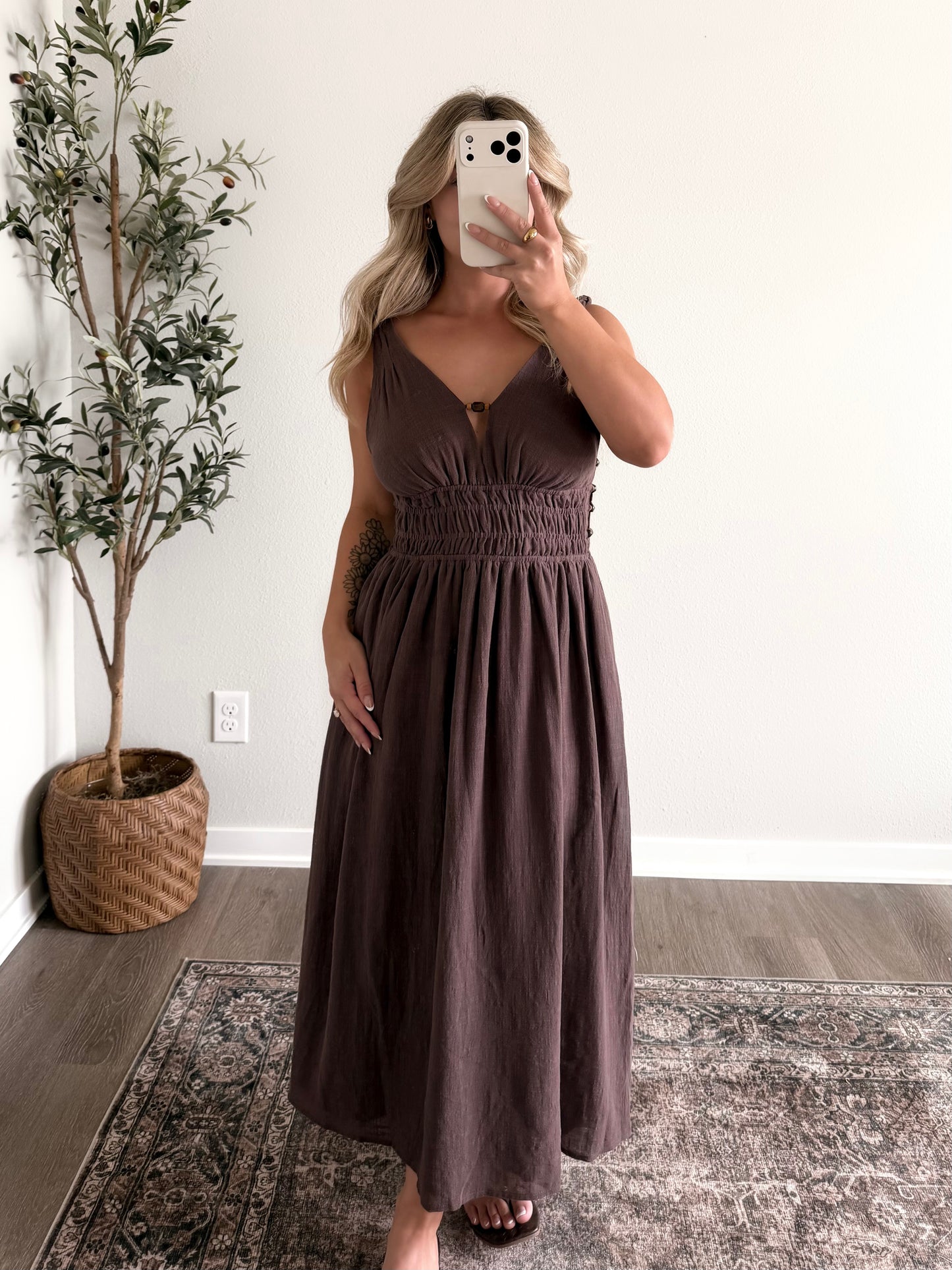Cabo Beaded Midi Dress (Restocking 6.29)
