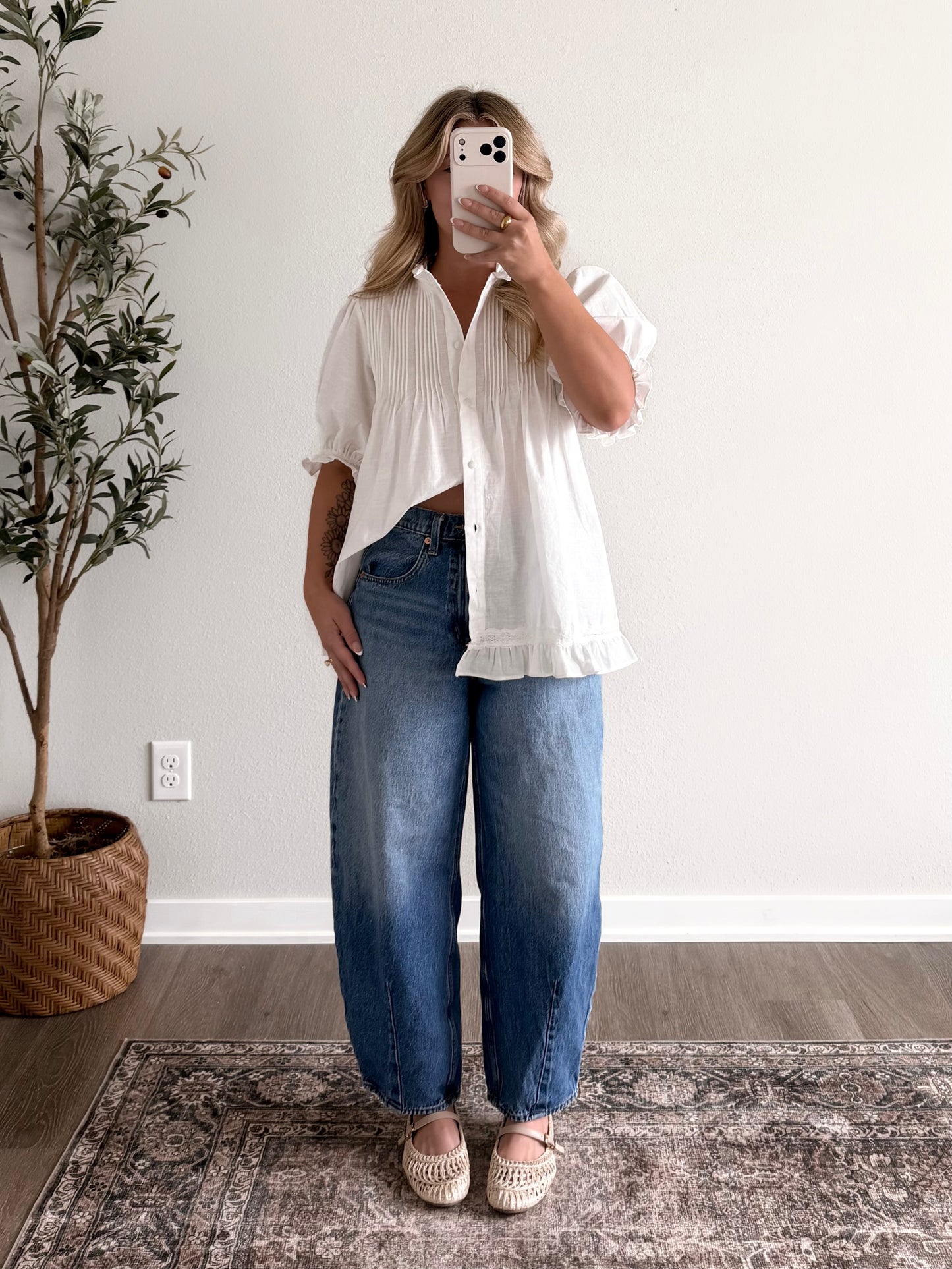 Sunday Heirloom Pleated Top