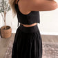 In The Details Eyelet Skirt Set