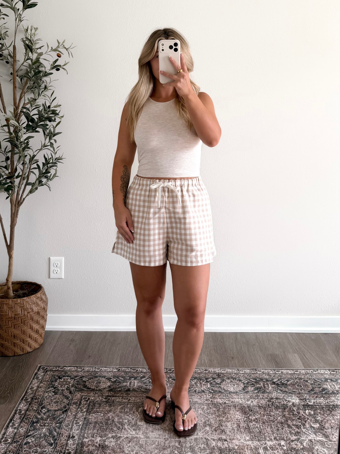 Brunch Club Gingham Shorts (Restocking 6.29)