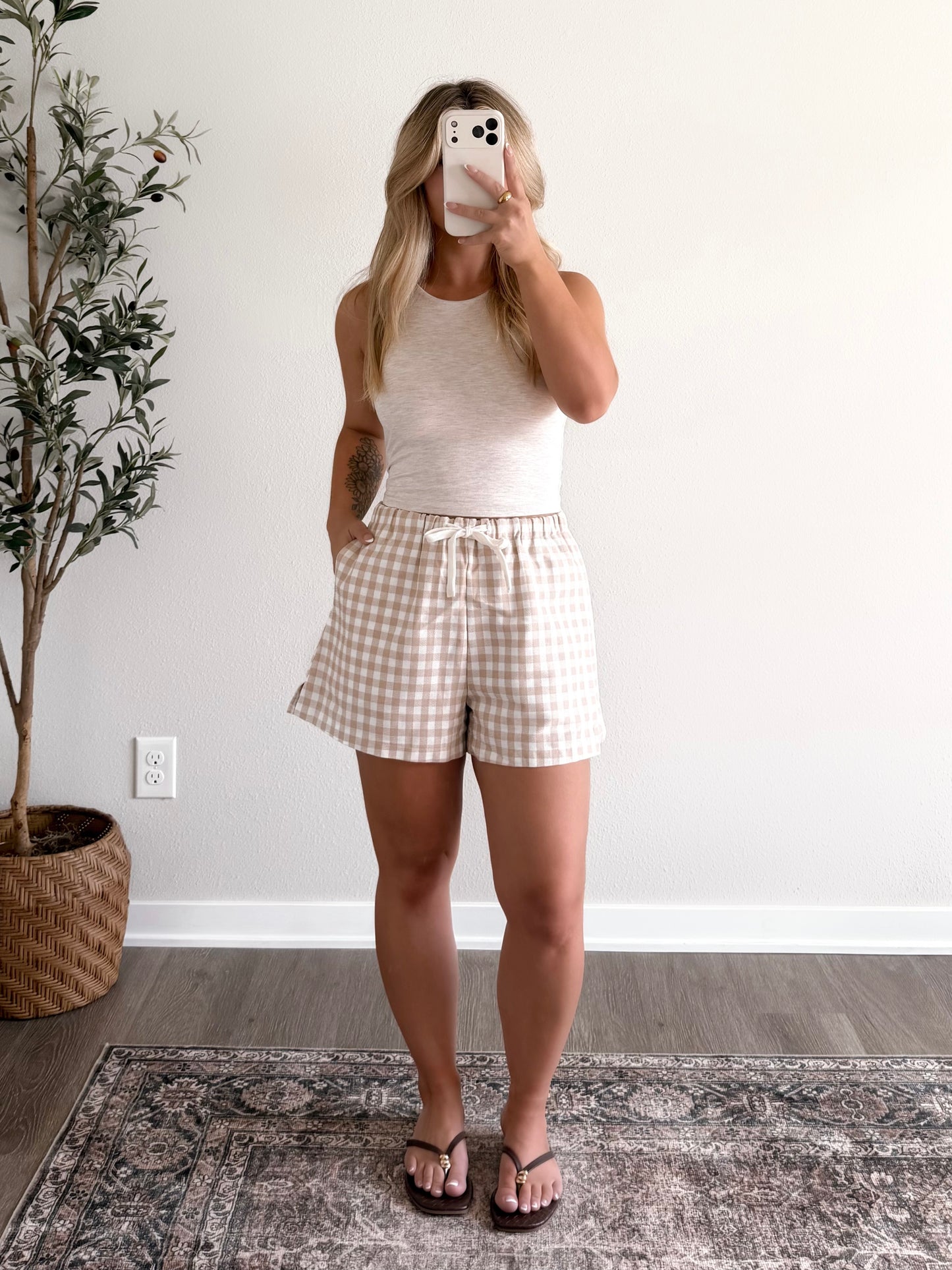 Brunch Club Gingham Shorts (Restocking 6.29)