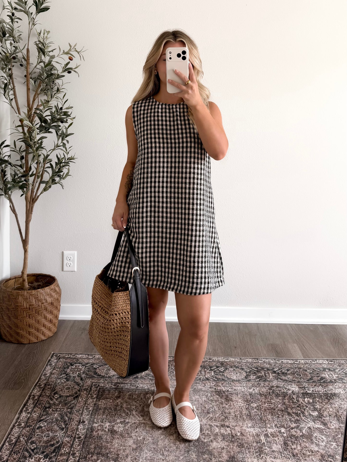 Sunday Read Gingham Dress