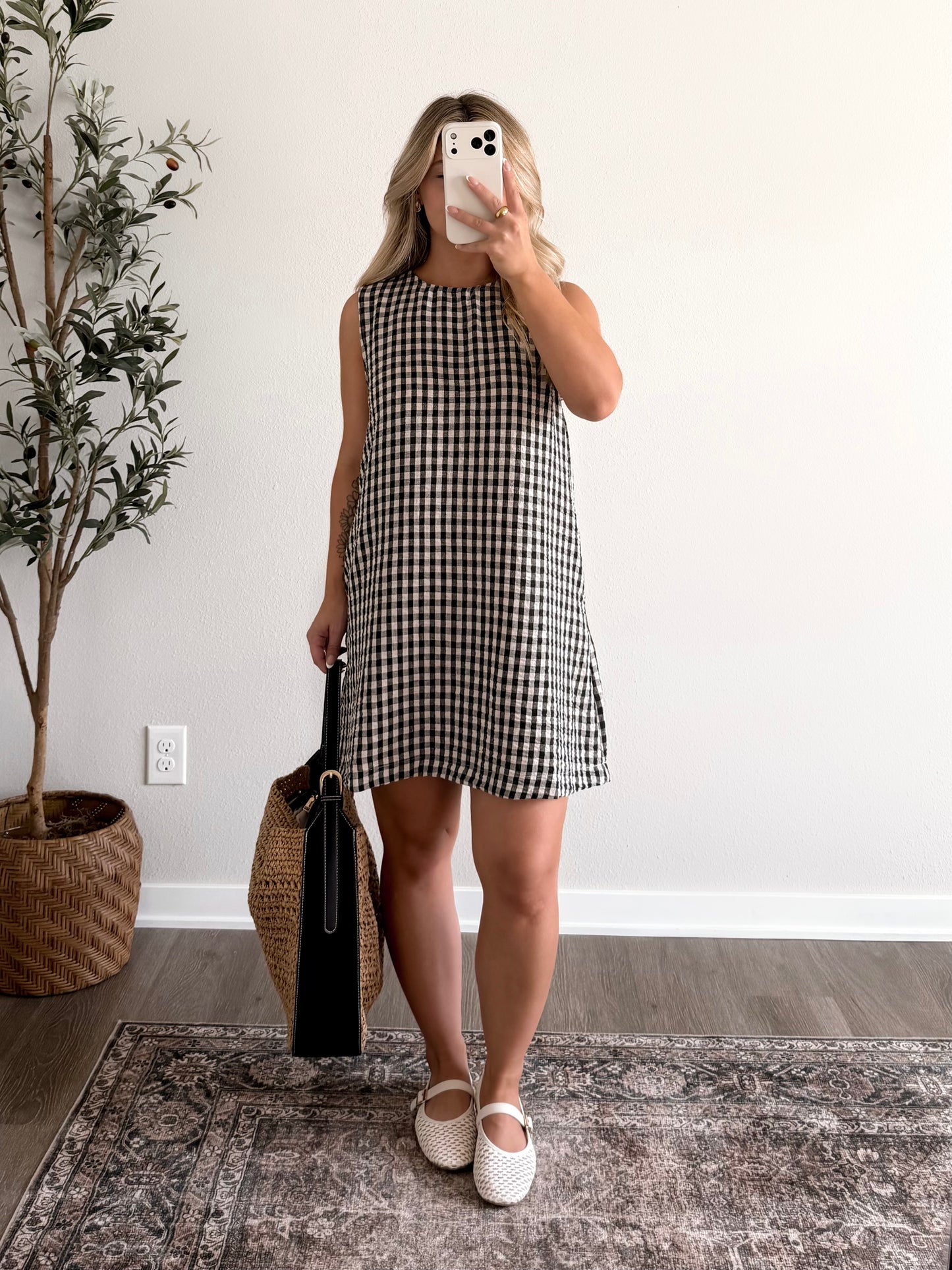 Sunday Read Gingham Dress