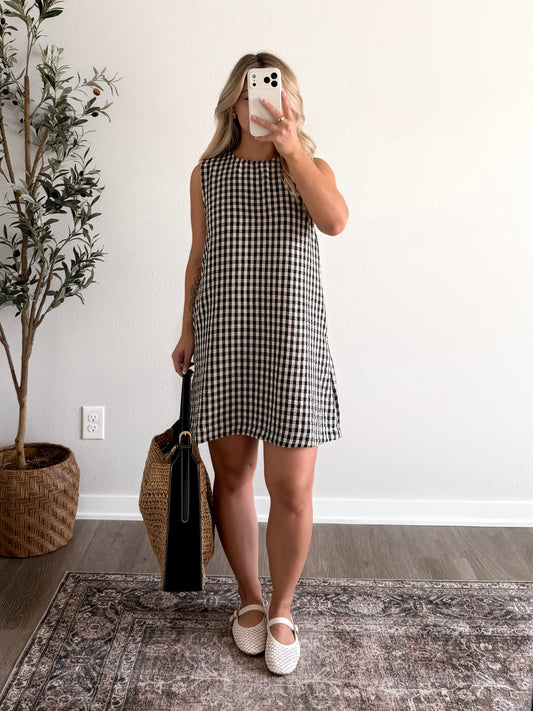 Sunday Read Gingham Dress