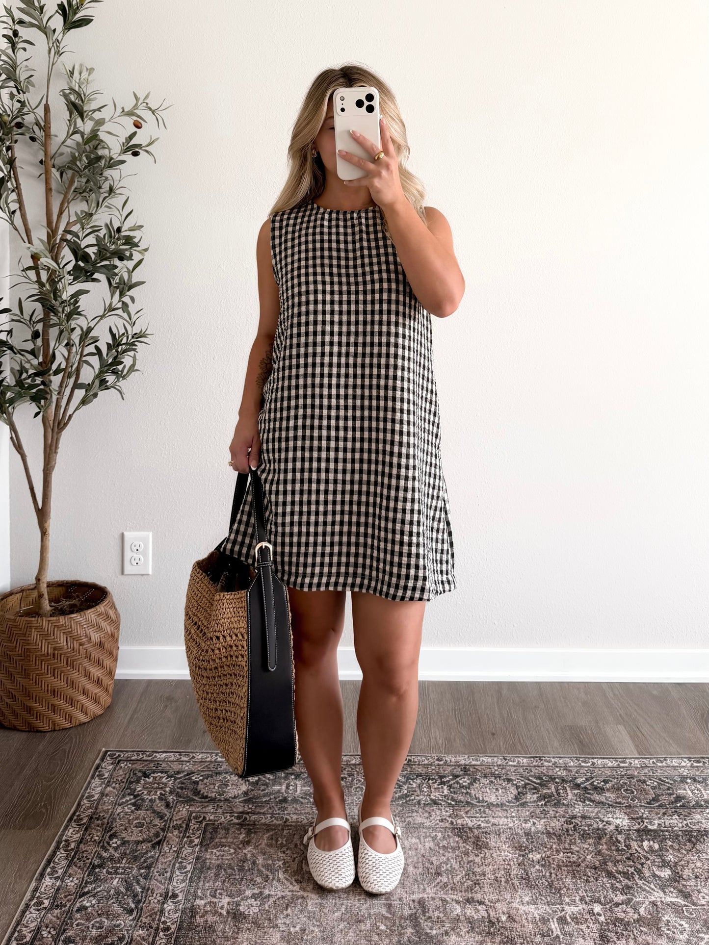 Sunday Read Gingham Dress