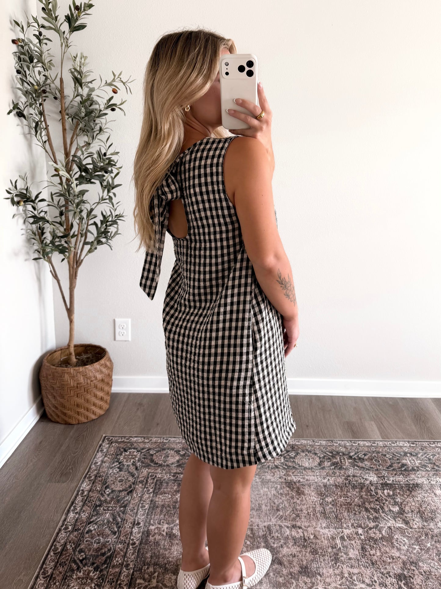 Sunday Read Gingham Dress