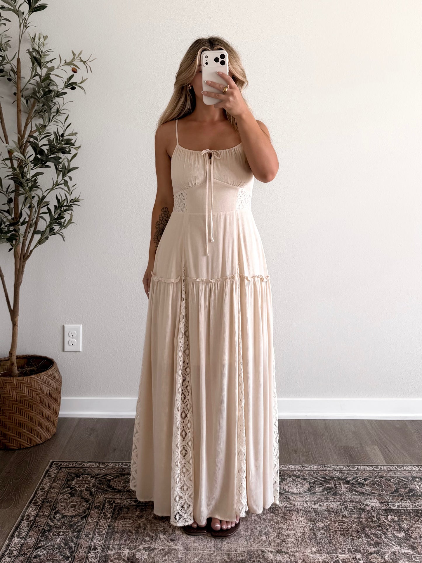 Wild Honey Lace Maxi Dress