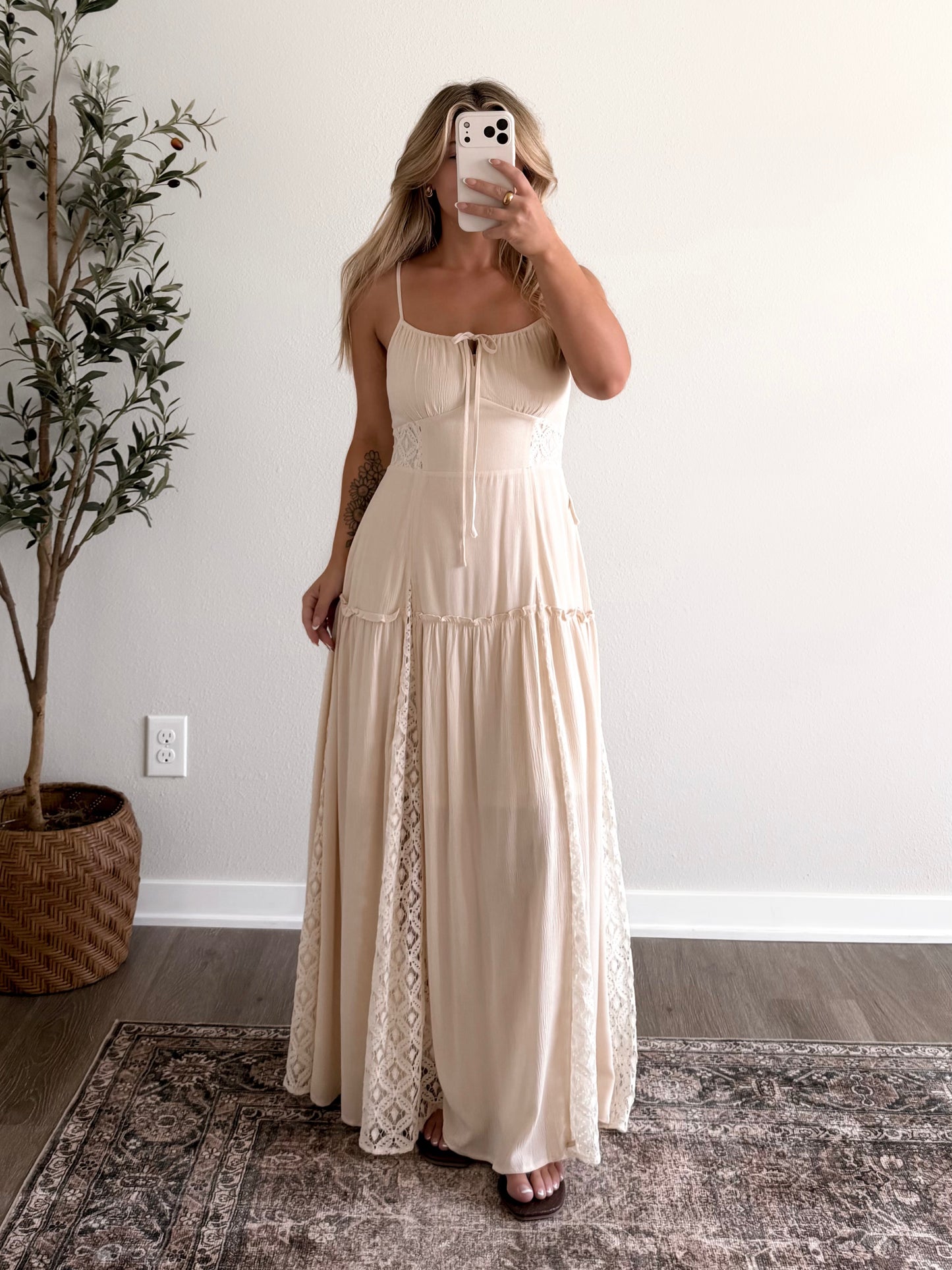 Wild Honey Lace Maxi Dress