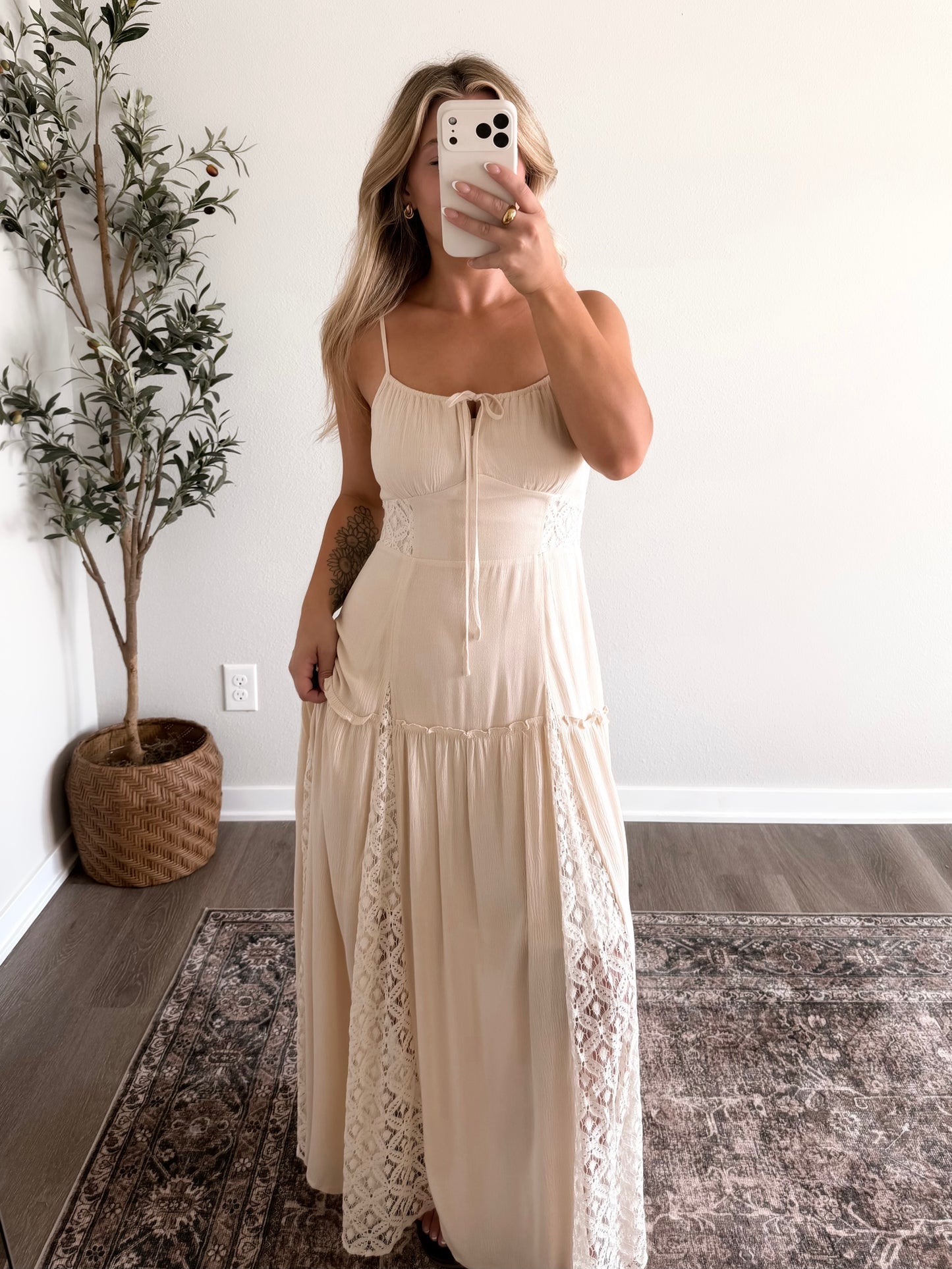 Wild Honey Lace Maxi Dress