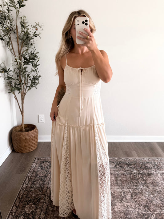 Wild Honey Lace Maxi Dress
