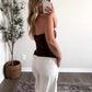 Cocoa Asymmetrical Basic Top