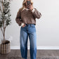 Coffee Club Striped Pullover