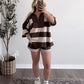 Sadie Striped Lounge Short Set