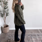 Hearth Cable Knit Cardigan / Olive (PREORDER - EST SHIP  10.7)