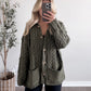 Hearth Cable Knit Cardigan / Olive (PREORDER - EST SHIP  10.7)