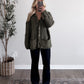 Hearth Cable Knit Cardigan / Olive (PREORDER - EST SHIP  10.7)