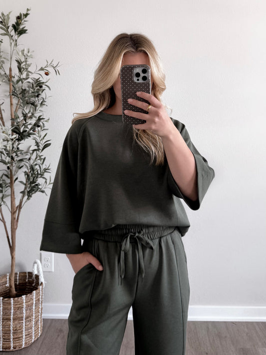 Daytime Scuba Short Sleeve Pullover / Olive