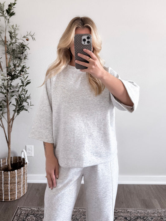 Daytime Scuba Short Sleeve Pullover / Lt Grey