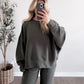 Retreat Ribbed Long Sleeve Lounge Set / Olive (PREORDER - EST SHIP  10.7)