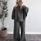 Retreat Ribbed Long Sleeve Lounge Set / Olive (PREORDER - EST SHIP  10.7)