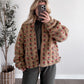 Honey Bear Floral Sherpa Jacket / Teddy Rose (PREORDER - EST SHIP  10.7)