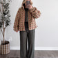 Honey Bear Floral Sherpa Jacket / Teddy Rose (PREORDER - EST SHIP  10.7)