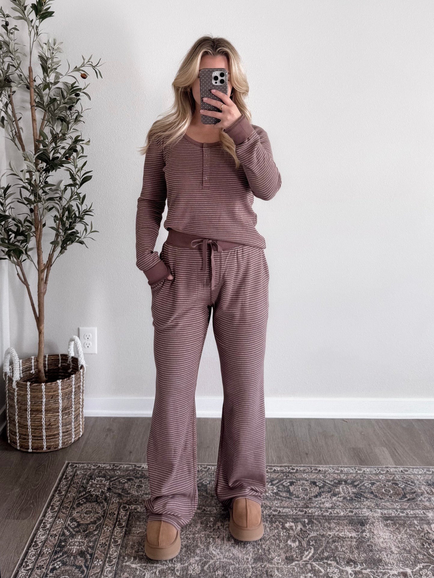 Dreamline Stripe Thermal Lounge Set