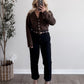 Augie Knit Button Cardigan / Walnut (Restocking End Of October)
