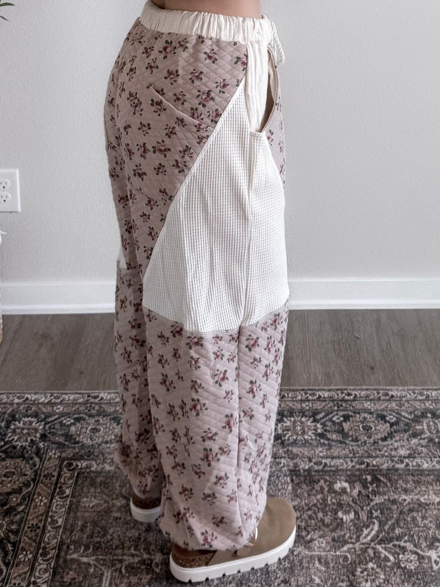 Cozy Camp Floral Quilted Jogger (PREORDER - EST SHIP  10.7)