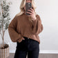All-Season Relaxed Sweater / Warm Brown