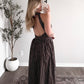 Polka Dot Breeze Maxi Dress / Brown