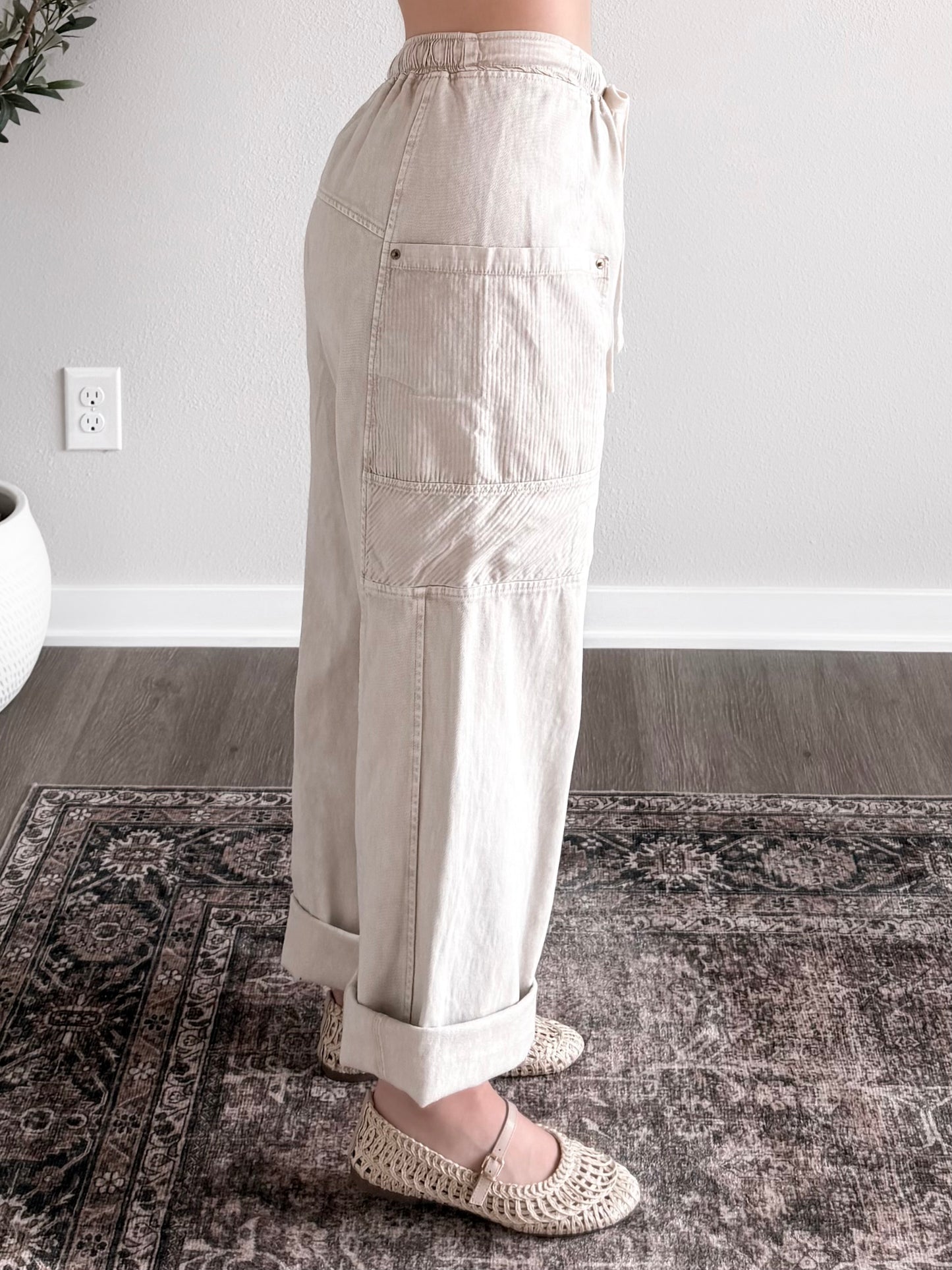 Sam High Rise Utility Barrel Pant