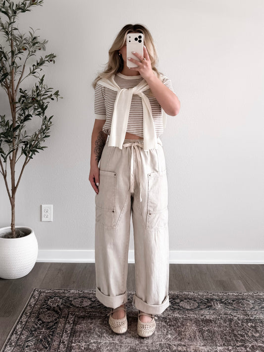 Sam High Rise Utility Barrel Pant