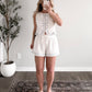 Seashell Embroidered Short Set