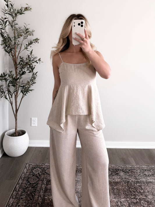Modern Mood Linen Pant Set