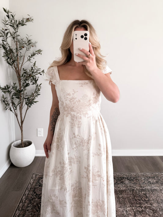 Heaven Sweet Floral Midi Dress