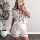 Petal Thread Embroidered Set