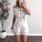 Petal Thread Embroidered Set