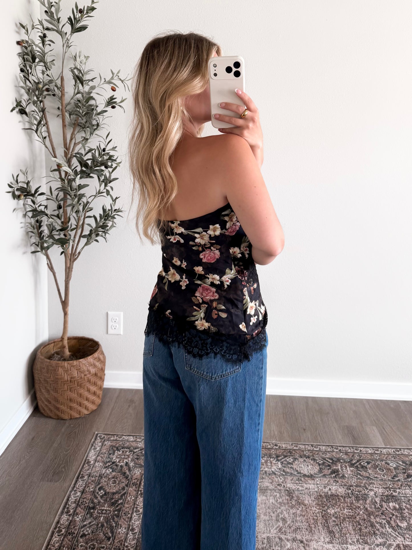Moonlit Floral Lace Top