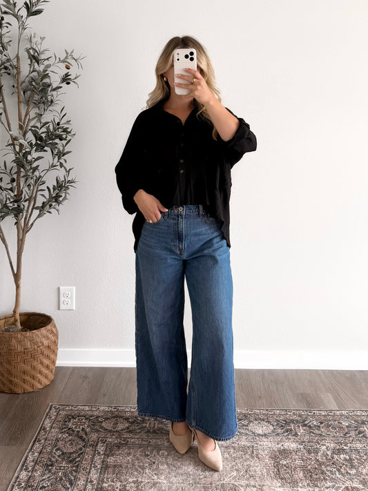Townhouse Button Top (PREORDER: EST SHIP 8.12)