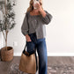Boston Gingham Button Top