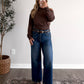 Mia Drape Basic Top / Brown