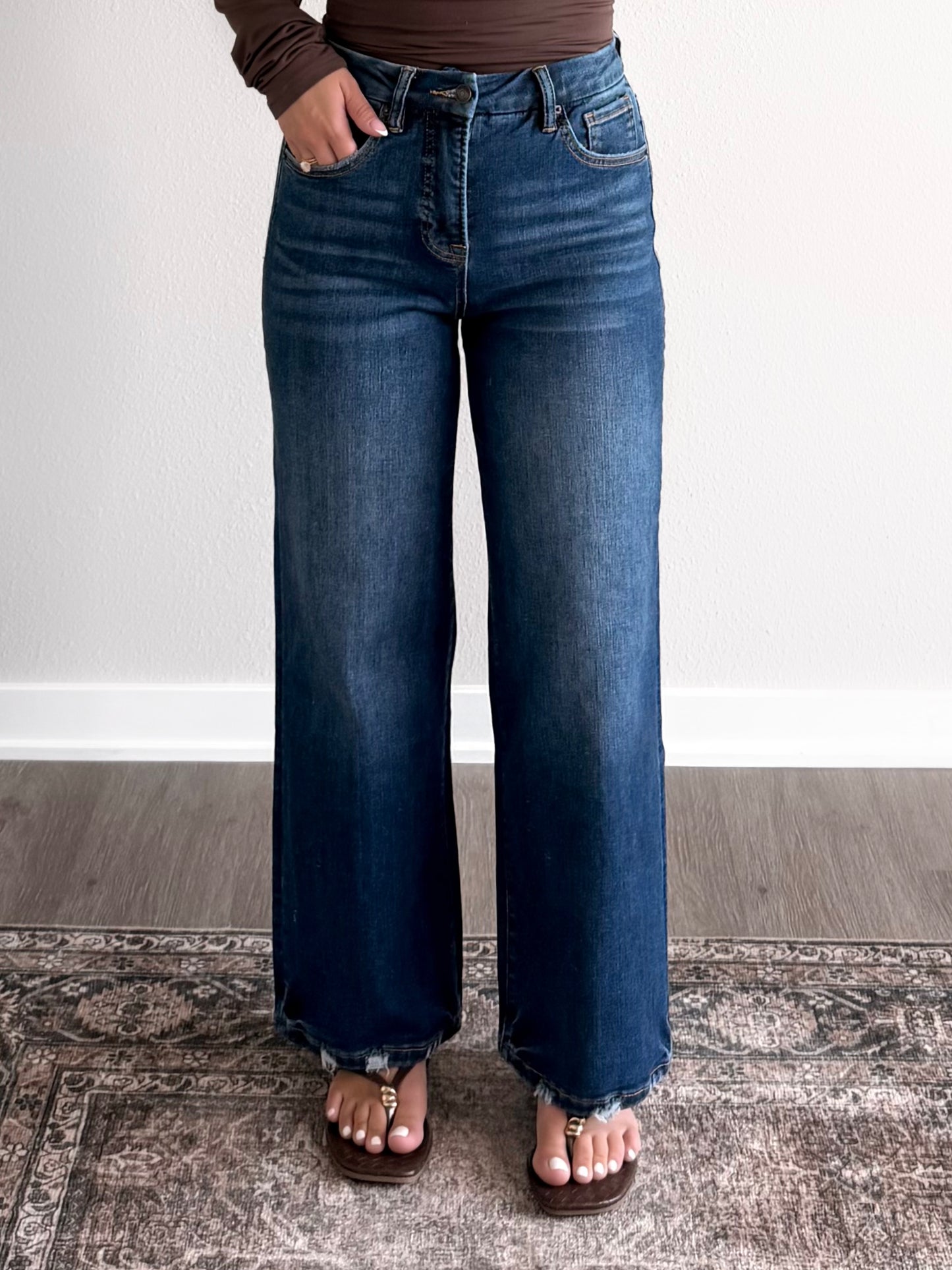 Crosby High Rise Wide Leg Denim